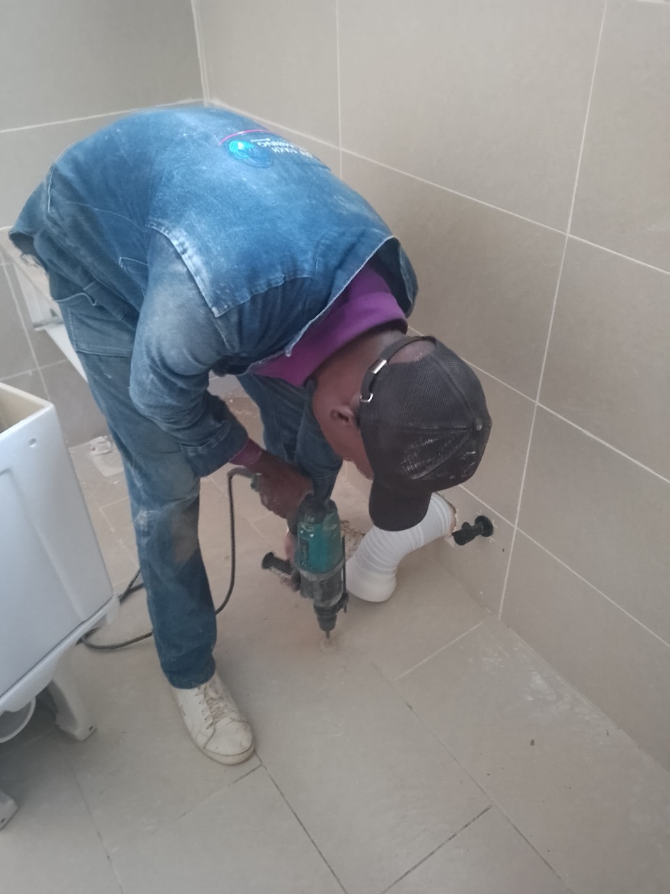 Toilet floor pipe drilling Athi River Kenya