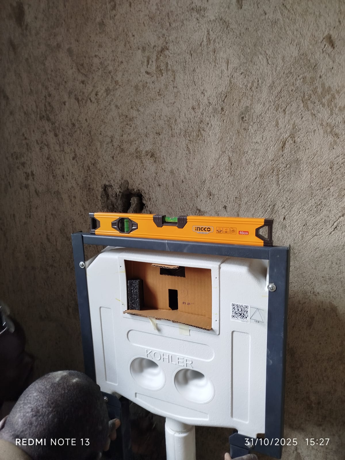 Kohler concealed cistern installation Kenya